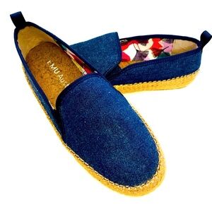 ✨ EMU Australia Denim twill slip on espadrille sneakers
